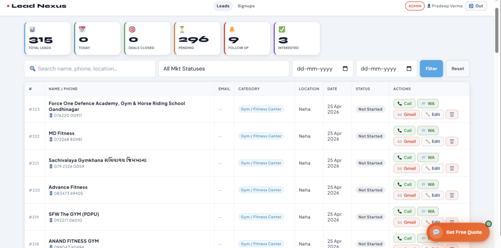 Lead Tracking CRM Plugin project image